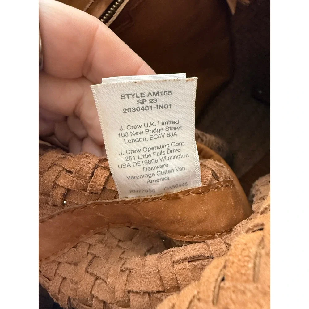 Madewell The Medium Transport Tote: Woven Leather Edition brown